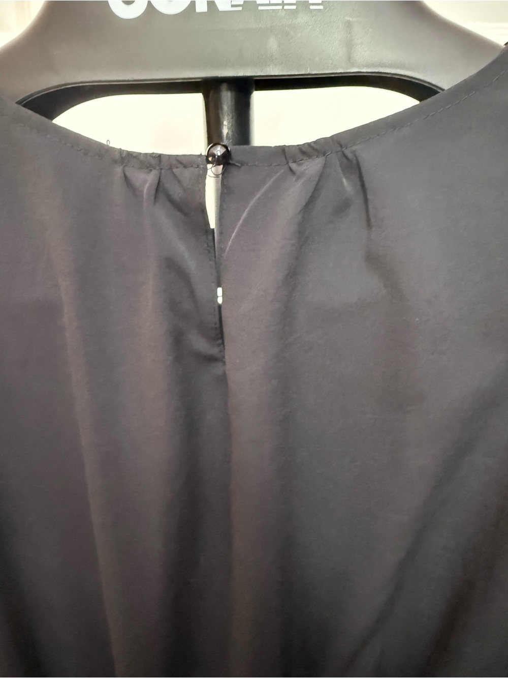 SHEIN Black Tiered Midi Dress with Puff Sleeves - Picture 9 of 14